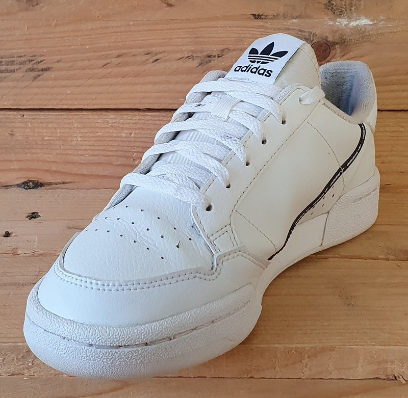 Adidas Continental 80 Low Leather Trainers UK4.5/US5/EU37 FU6743 White