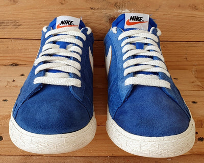 Nike Blazer Low Premium PRM Suede Trainers UK10/US11/EU45 538402-403 Prize Blue