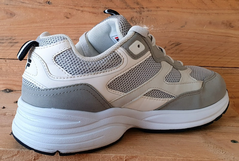 Fila Heroics Low Textile/Suede Trainers UK6/US8/EU40 820 1308 Grey/White