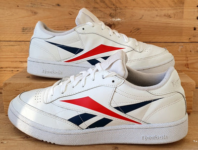 Reebok Club C 85 Low Leather Trainers UK9/US10/EU43 EH0640 White/Navy/Red