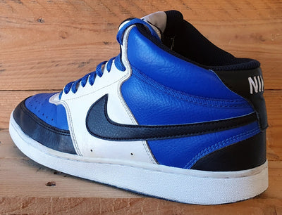 Nike Court Vision Mid Leather Trainers UK8/US9/EU42.5 DM1186-400 Game Royal