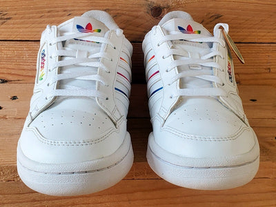 Adidas Continental 80 Low Leather Trainers UK4.5/US5/EU37 GY3127 White/Rainbow