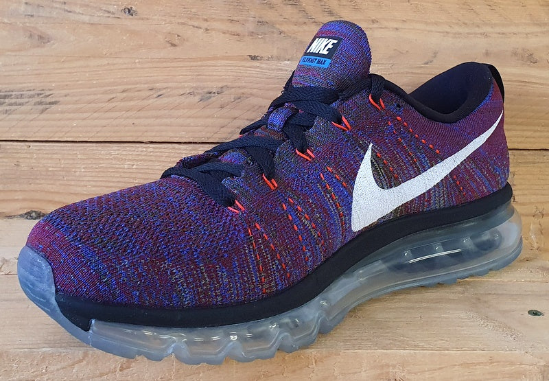 Nike Flyknit Air Max Low Trainers UK10/US11/EU45 620469-016 Purple Multicolour