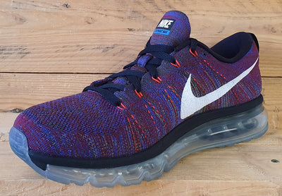 Nike Flyknit Air Max Low Trainers UK10/US11/EU45 620469-016 Purple Multicolour