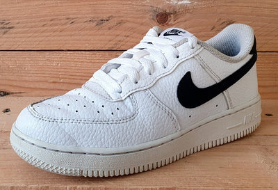 Nike Air Force 1 Low Leather Trainers CZ1685-100 White/Black UK2/US2.5Y/EU34