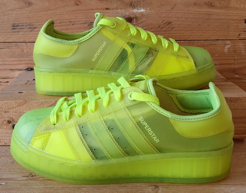 Adidas Originals Superstar Jelly Low Trainers UK6/US7.5/EU39 FX2987 Solar Yellow