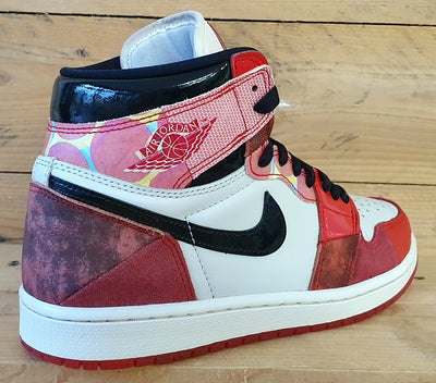 Nike Air Jordan 1 Spiderman High Trainers UK6/US7/EU40 DV1748-601 Red/White