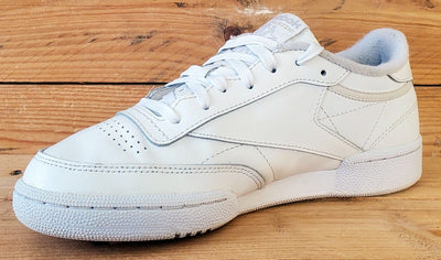 Reebok Club C 85 Low Leather Trainers UK4.5/US7/EU37.5 BS7685 Triple White