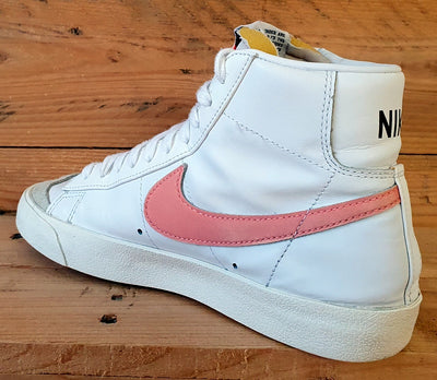 Nike Blazer 77 Mid Leather Trainers UK5/US7.5/E38.5 CZ1055-110 White Atomic Pink