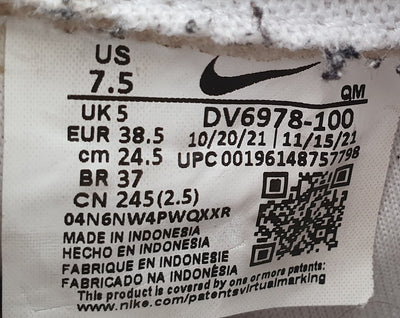 Nike Blazer Platform Snakeskin Leather Trainers UK5/US7.5/E38.5 DV6978-100 White