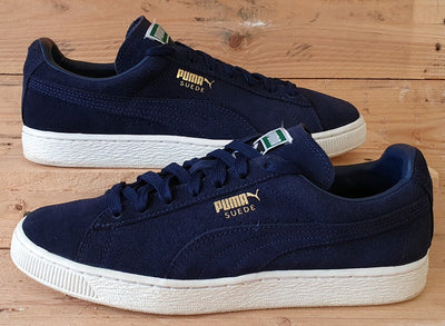 Puma Suede Classic + Low Trainers UK8/US9/EU42 356568 52 Navy/White/Gold