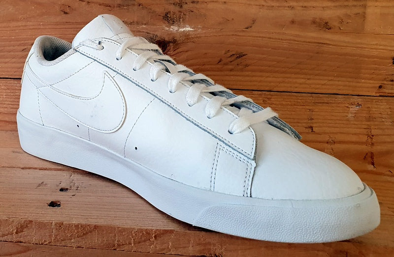 Nike Blazer Low LE Leather Trainers UK10/US11/E45 AQ3597-100 Triple White