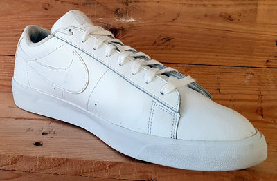 Nike Blazer Low LE Leather Trainers UK10/US11/E45 AQ3597-100 Triple White