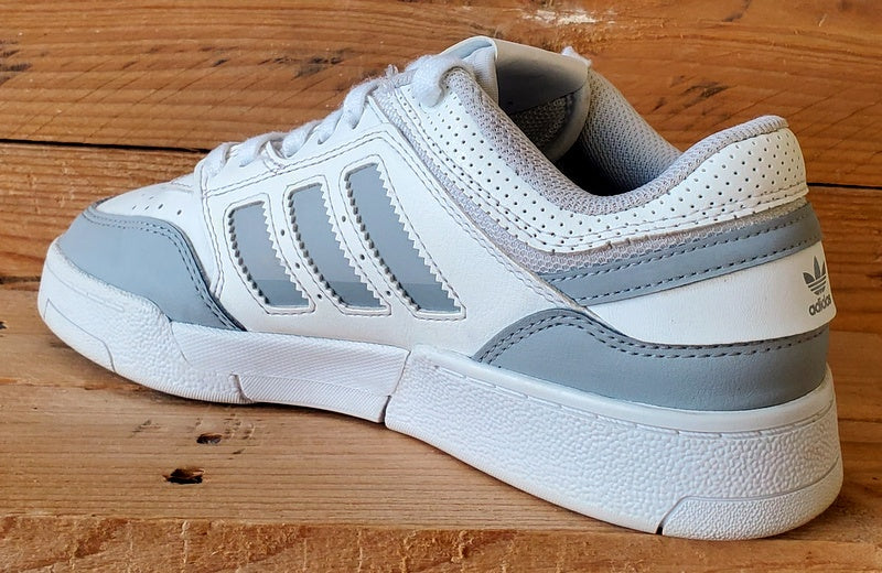 Adidas Drop Step Low Leather Trainers UK5/US5.5/EU38 IG1054 White/Grey