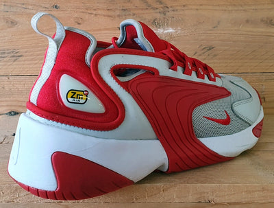 Nike Zoom 2K Textile/Leather Trainers UK8.5/US9.5/EU43 AO0269-012 University Red