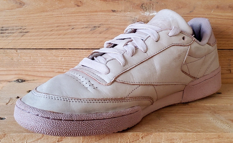 Reebok Club C 85 Low Leather Trainers UK10/US11/EU44.5 BS7854 Shell Pink