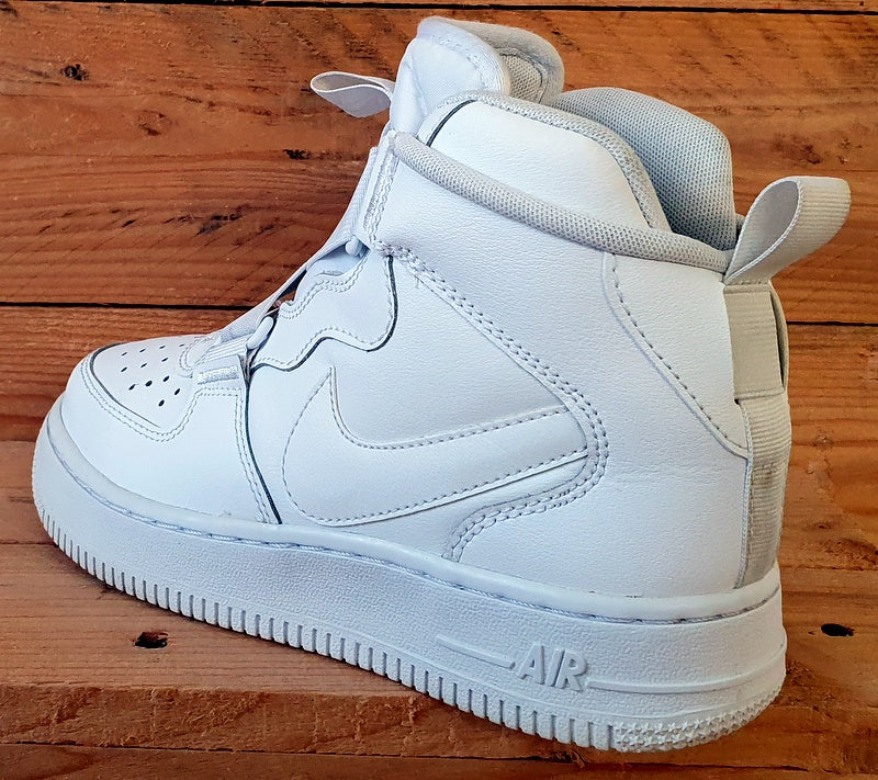 Nike Air Force 1 Highness Leather Trainers UK4 US4.5Y EU36.5 BQ3598 100 White VintageTrainers