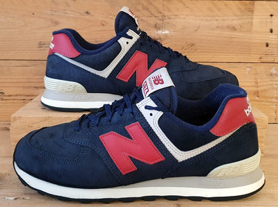 New Balance Classics 574 Low Suede Trainers UK10/US10.5/EU44.5 ML574PN2 Navy