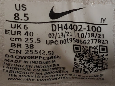 Nike Dunk Disrupt 2 Low Canvas Trainers UK6/US8.5/EU40 DH4402-100 Pale Ivory