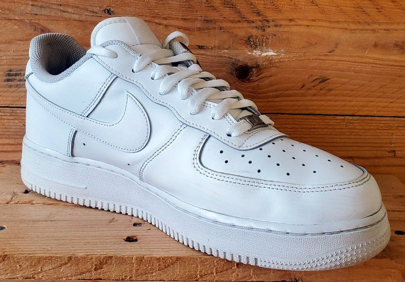 Nike Air Force 1 Low Leather Trainers UK10/US11/EU45 CW2288-111 Triple White