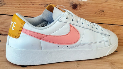 Nike Blazer Leather Trainers UK4.5/US7/EU38 AV9370-112 Summit White/Pink Quartz