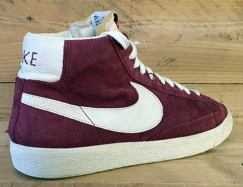 Nike Blazer Mid Premium Vintage Suede Trainers UK7/US8/EU41 538282-600 Red