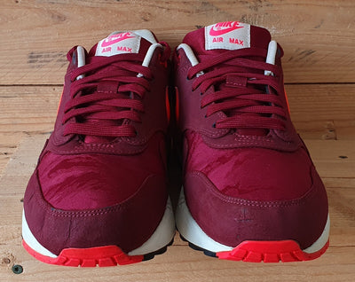 Nike Air Max 1 Premium Low Leather Trainers UK9/US10/EU44 512033-660 Atomic Red