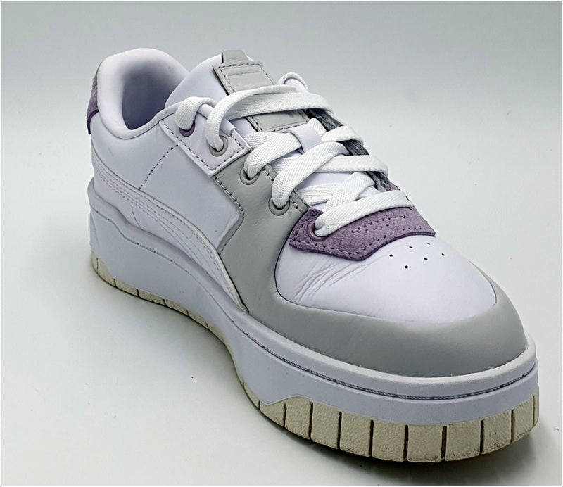 Puma Cali Dream Leather Trainers 383112-02 White/Grey/Lavender UK3/US5.5/EU35.5