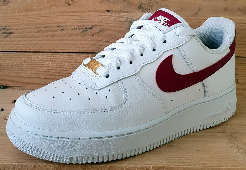 Nike Air Force 1 '07 Leather Trainers UK6/US8.5/EU40 315115-154 White Noble Red