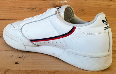 Adidas Continental 80 Low Leather Trainers UK7/US7.5/EU40.5 G27706 White/Red