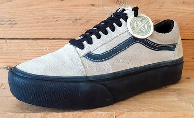 Vans Off The Wall Platform Low Suede Trainers UK6/US8.5/EU39 721454 Grey/Black