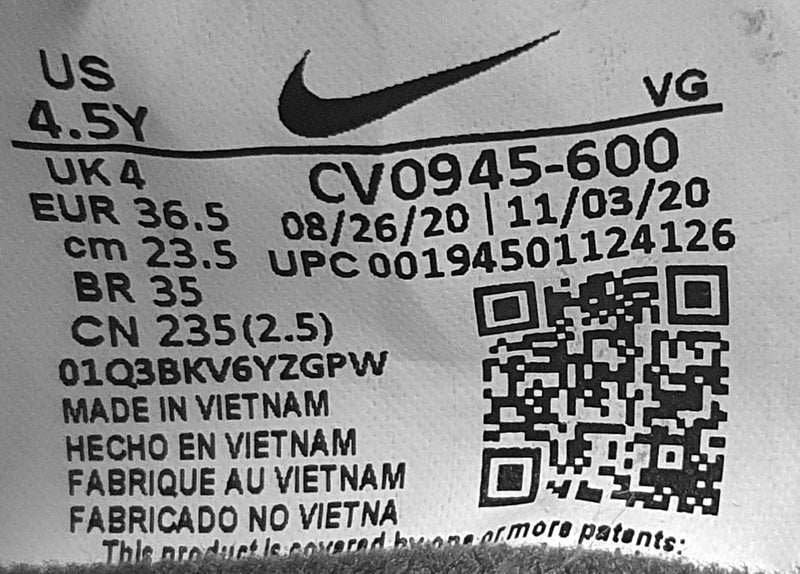 Nike Mercurial Vapor 14 Club Trainers UK4/US4.5Y/E36.5 CV0945-600 Crimson/Indigo