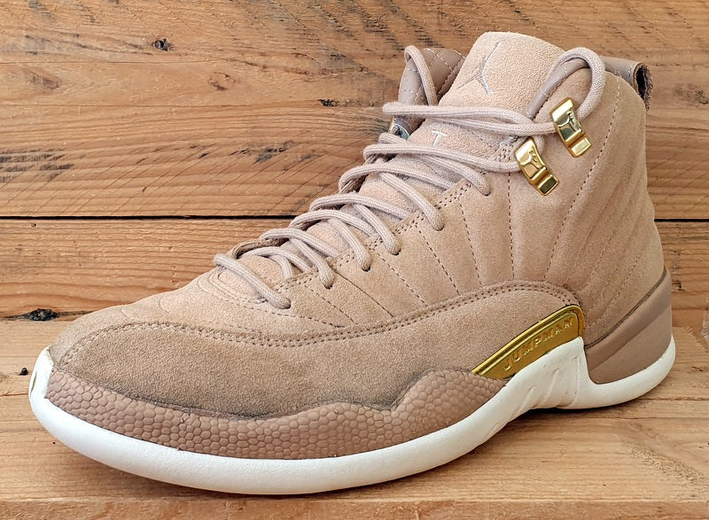 Nike Air Jordan 12 Mid Suede Trainers AO6068-203 Vachetta Tan UK6.5/US9/EU40.5