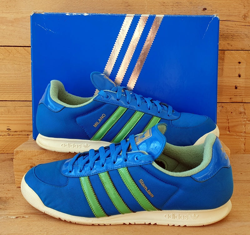 Adidas Milano SlamJam Low Textile Trainers UK10.5/US11/EU45 G19856 Blue/Green