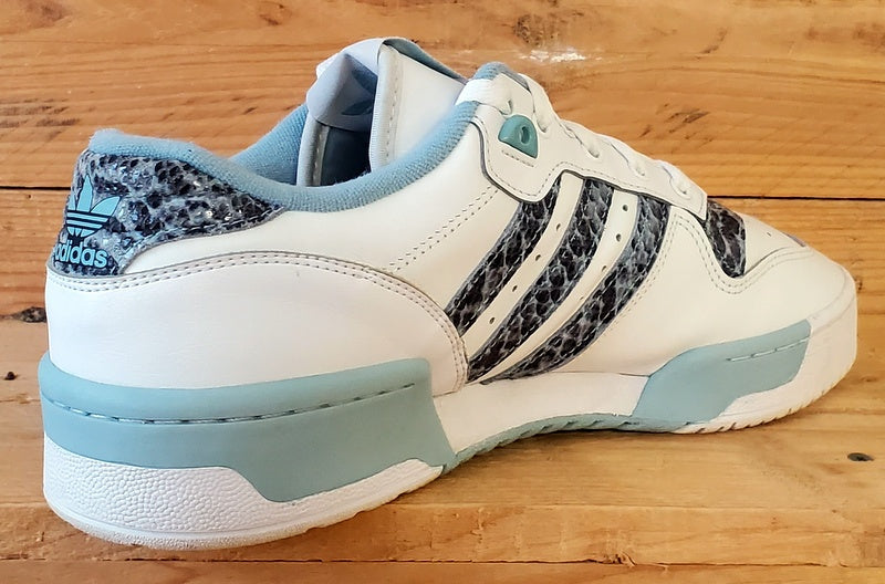 Adidas Rivalry Low Leather Trainers UK10/US10.5/EU44.5 EG7636 White/Ash Grey