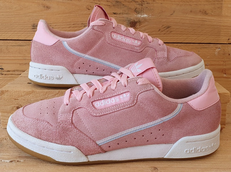 Adidas Continental 80 Low Suede Trainers UK8.5/US10/EU42.5 G27720 True Pink