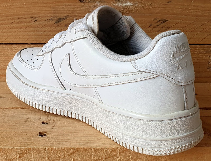 Nike Air Force 1 Low Leather Trainers UK4/US4.5Y/EU36.5 314192-117 Triple White