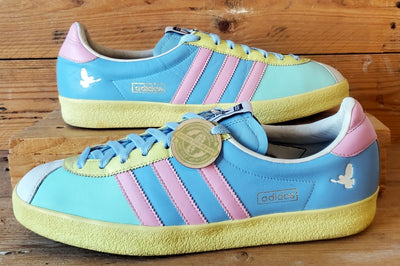 Adidas Gazelle Easter Low Leather Trainers UK10/US10.5/EU44.5 015572 Blue/Pink