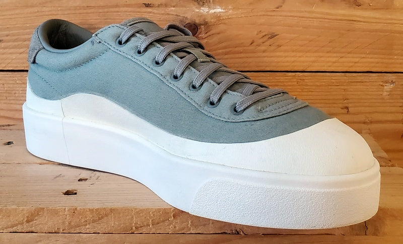 Adidas Nucombe Low Canvas Trainers UK10/US10.5/EU44.5 IF2830 Silver Pebble