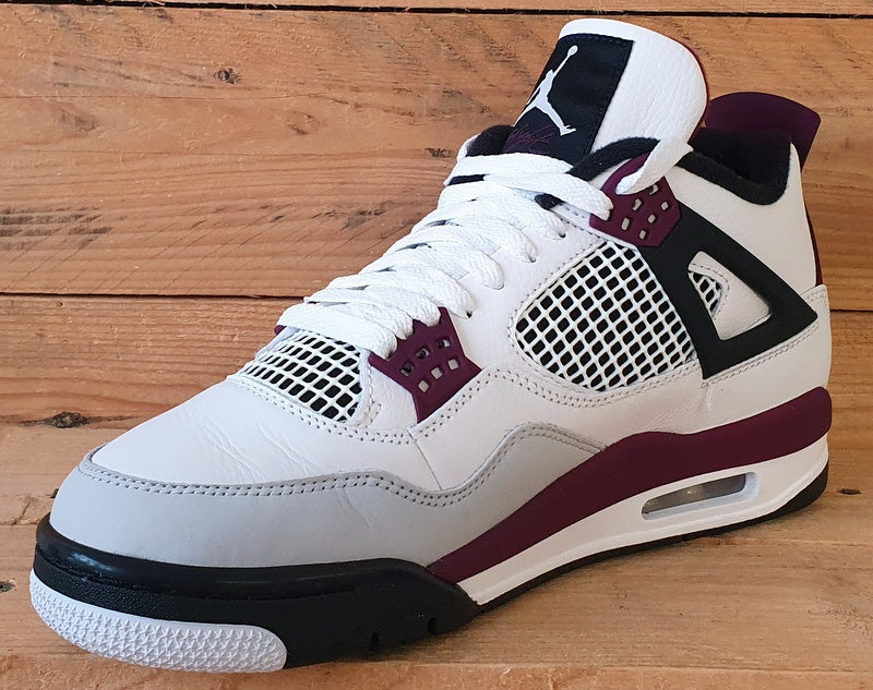 Nike Air Jordan 4 Retro PSG Trainers UK8/US9/EU42.5 CZ5624-100 Bordeaux