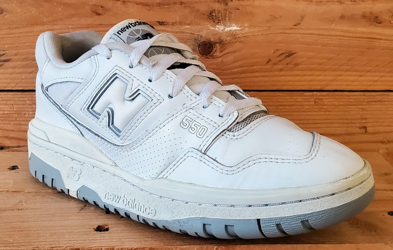 New Balance 550 Low Leather Trainers UK6/US6.5/EU39.5 BB550PB1 White/Grey