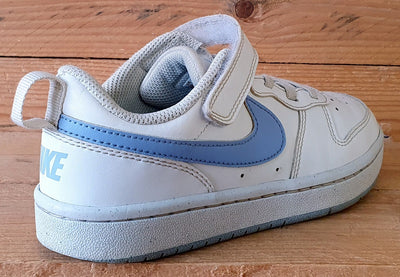 Nike Court Borough Low Leather Trainers UK13/US13.5C/E31.5 DV5457-103 White Blue