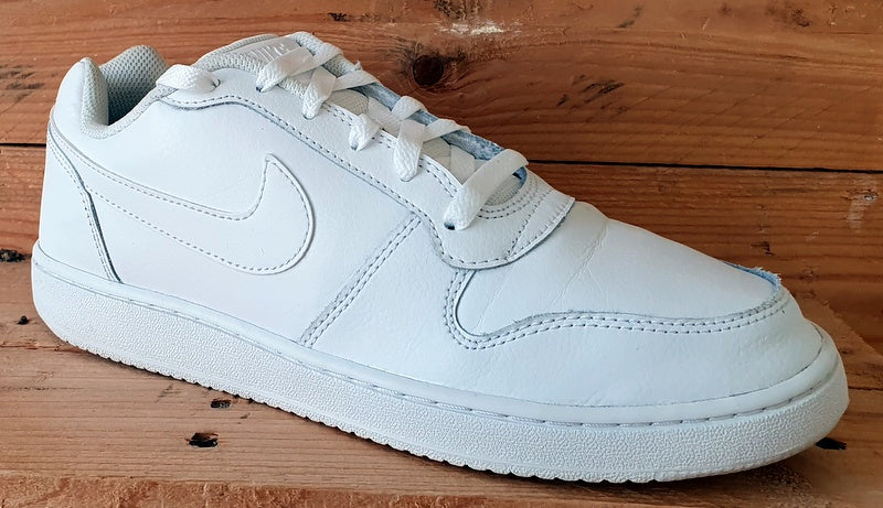 Nike Ebernon Low Leather Trainers UK7.5/US8.5/EU42 AQ1775-100 Triple White