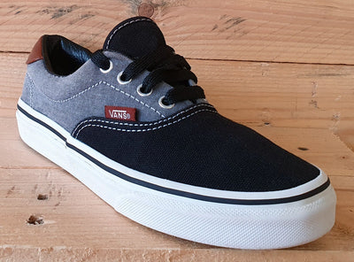 Vans Off The Wall Low Canvas Trainers UK2/US2.5/EU33 TB4R Grey/Black