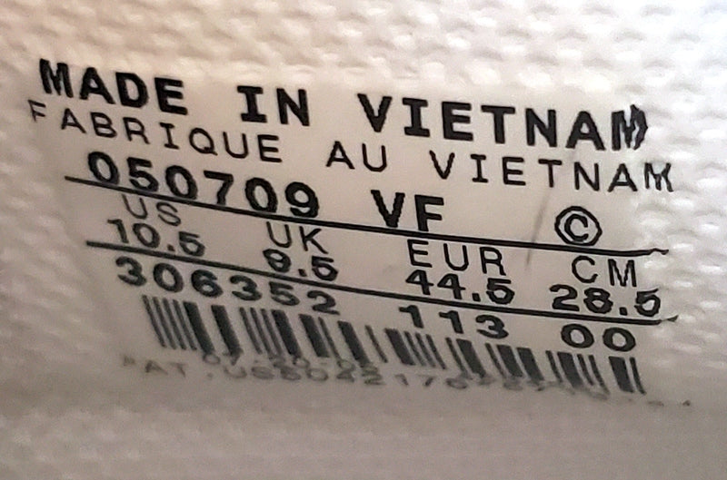 Nike Air Force 1 Mid Leather Trainers UK9.5/US10.5/E44.5 306352-113 Triple White