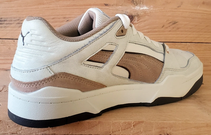 Puma Slipstream Low Leather Trainers UK6.5/US7.5/EU40 390059-03 Dusty Tan/White