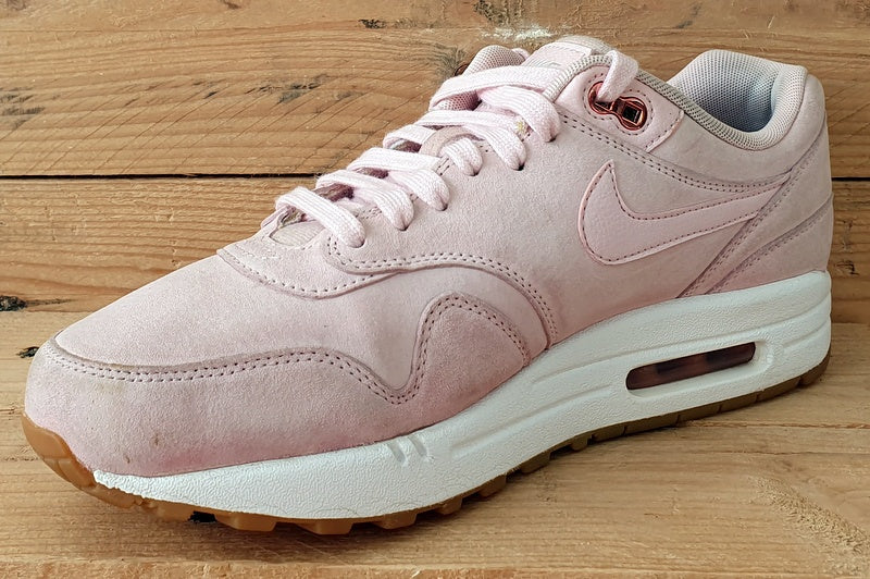 Nike Air Max 1 Low Suede Trainers UK7/US9.5/EU41 919484-600 Prism Pink