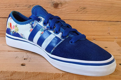 Adidas Adria Restyle Low Canvas Trainers UK6/US7.5/EU39 M25539 Blue/Multicolour