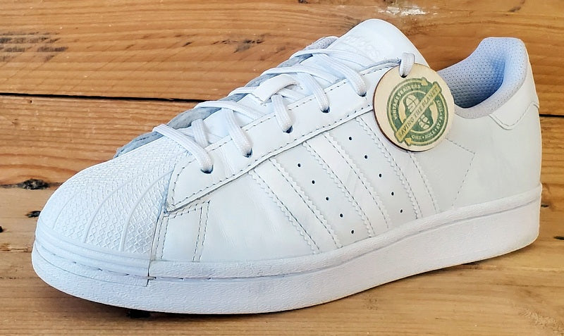 Adidas Superstar Low Leather Trainers UK4/US4.5/EU36.5 EF5399 Triple White
