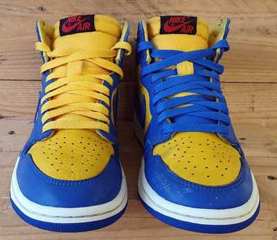 Nike Air Jordan 1 Mid Leather Trainers UK4/US6.5/EU37.5 FD2596-700 Reverse Laney